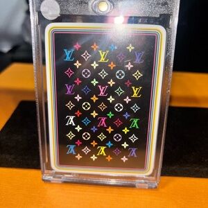 Pre owned Louis Vuitton Vibrant Multicolor Card Holder comes with COA